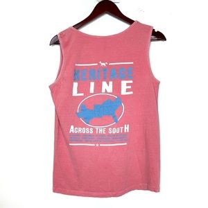 Volunteer Traditions Womens Oversize Heritage Line Southern Tank Small Pink